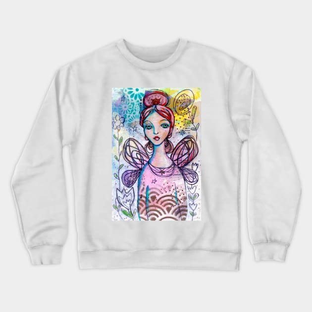 Fairy Girl Crewneck Sweatshirt by gaea